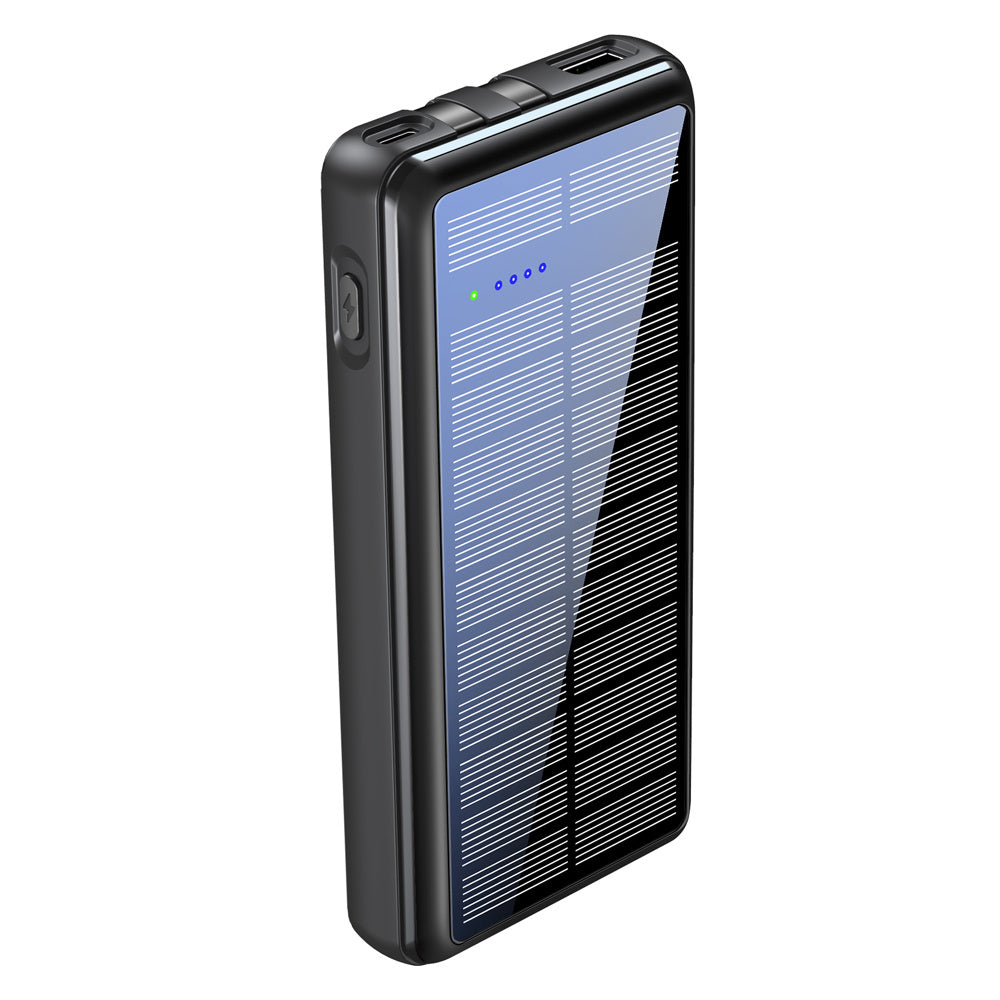 It Comes With Input And Output Dual-wire Solar Power Bank